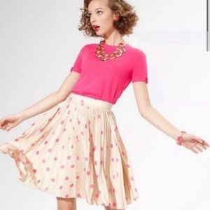 Kate Spade 100% Silk Melody Pleated Skirt